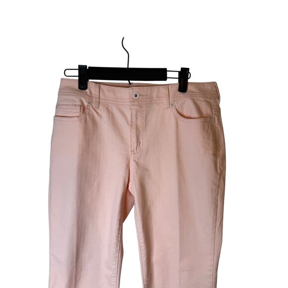 2/$30 Chicos size 0 Pink Straight-Leg Jeans - Picture 8 of 16